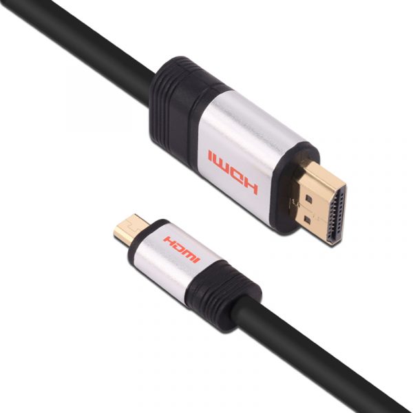 HDMI typ A till mikro HDMI typ D kamerakabel