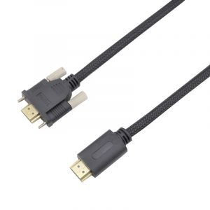 Gold Plated HDMI male to male Locking Screw Type Cable