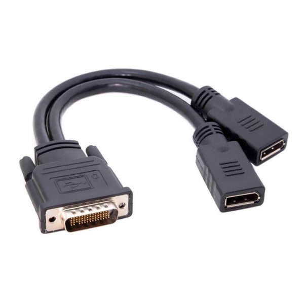 LFH 59 Male to Dual Female DisplayPort DMS 59 Kabel