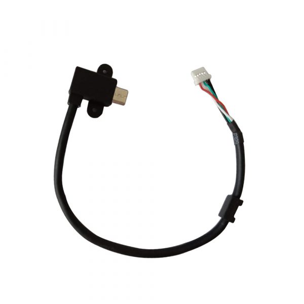 Locking right angle USB 2.0 Micro to 5 pin header Cable