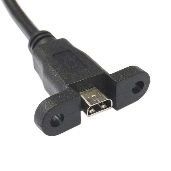 Micro HDMI male to Micro HDMI female Panel Mount Cable