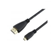 Micro HDMI D type male to HDMI A type male cable