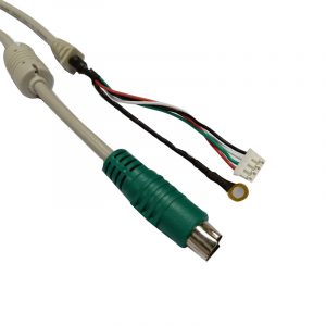 Mini Din 6 pin to 4 pin ground terminal Wire Cable