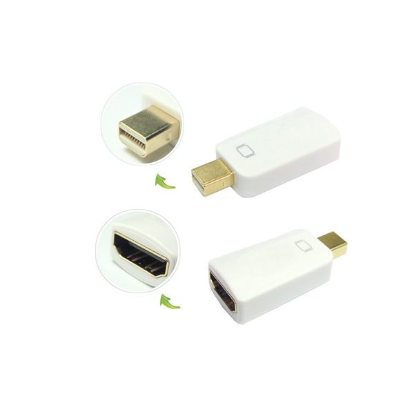 Mini Displayport male to HDMI female adapter