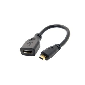 Kabel Micro HDMI typu D samec na typ C Mini HDMI samice