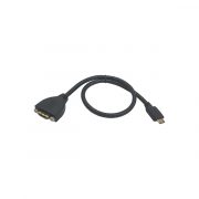 Mini HDMI Male to HDMI Female Cable With Screw Panel Mount