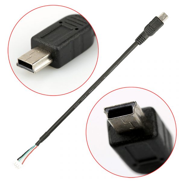 PH2,0 4 Pin konektor do 5 kolíkový mini USB kabel