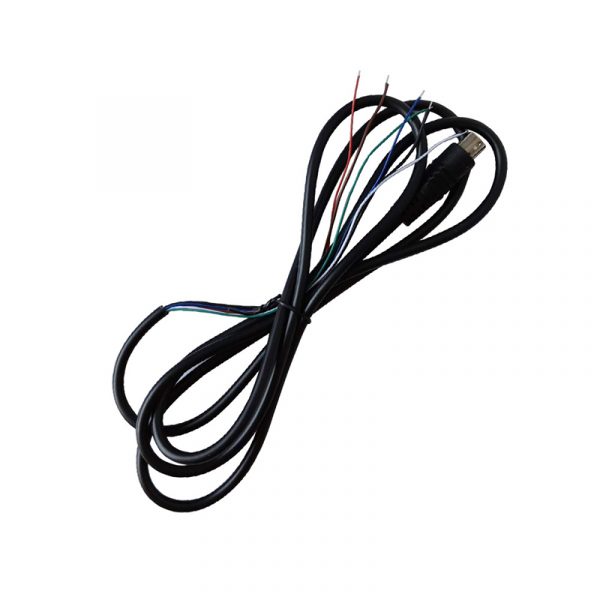 PS2 Mini Din 6 kabel z końcówką męską, z otwartym końcem