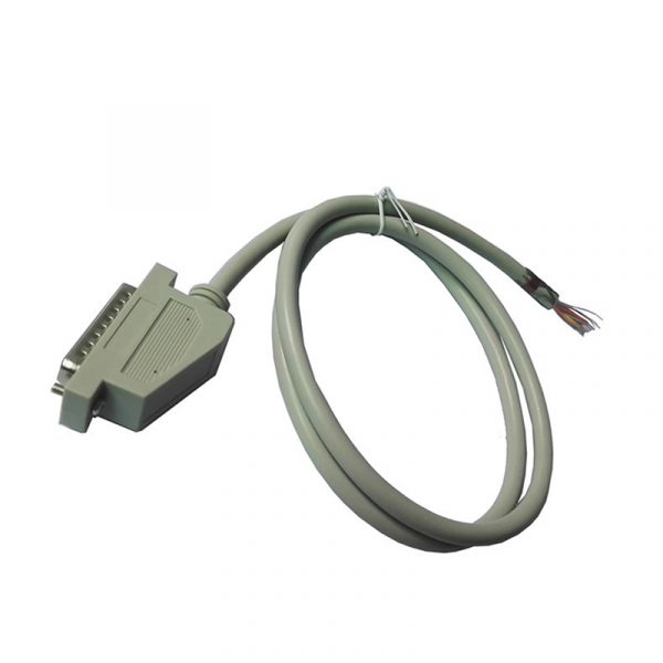 Right Angle DB25 Male Connector ended open Cable