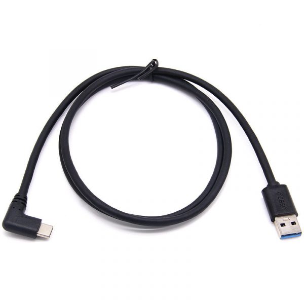 Rechtwinkliger USB3.1 Typ C auf USB 3.0 Ein männliches Kabel