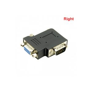 Right Angled VGA Male To Female Extension Adapter