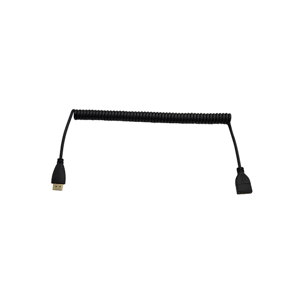 Spring Coiled HDMI Male to Female cable