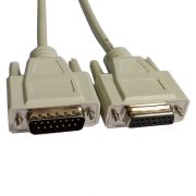 Two Row D-sub 15 pin male to female parallel Cable