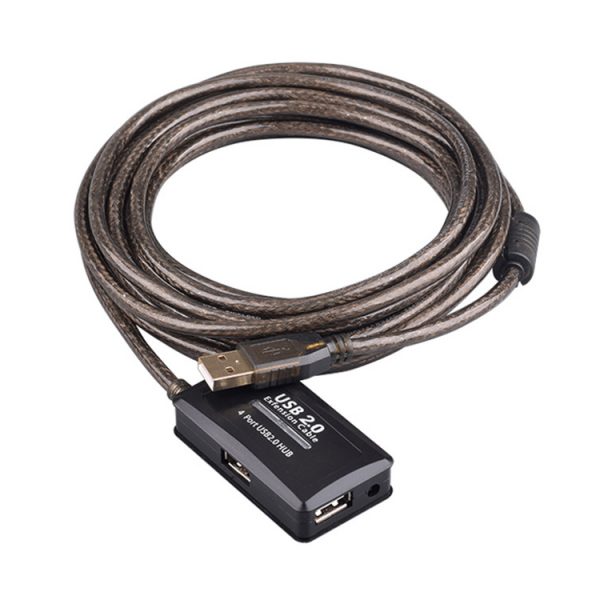 USB 2.0 Cable de extensión activo con USB de 4 puertos 2.0 Centro