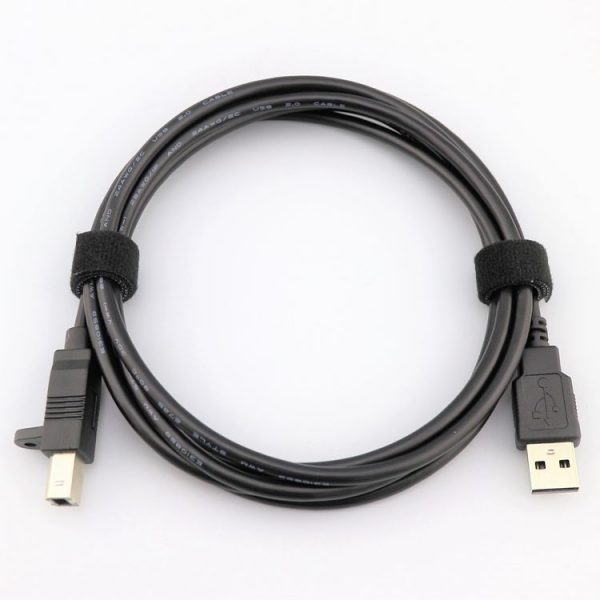 USB 2.0 Type A to USB B date Cable with Screw holes