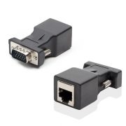 VGA 15 Pin Male to RJ45 Network Connector Adapter