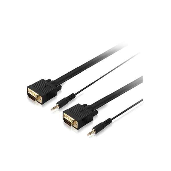 VGA Monitor Cable with 3.5mm Stereo Audio
