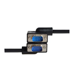 Right Angled VGA to Left Angle HD15 Monitor Cable