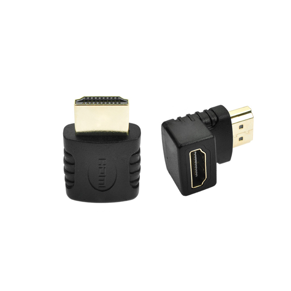 right angle HDMI A type extender adapter