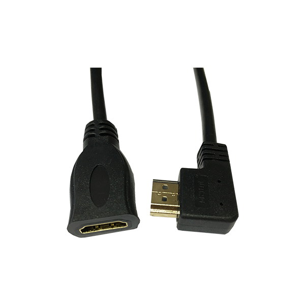 right angle HDMI a male to female extension cable