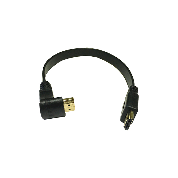 up angle HDMI a samec to male falt kabel