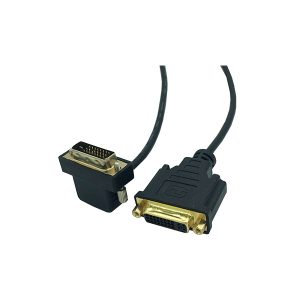 Down Angled Dvi 24+1 male to DVI 24+5 female Monitor Cable