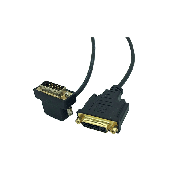DVI 24+5 Female to DVI 24+1 IDC نوع SCSI MDR 90 Angled Cable