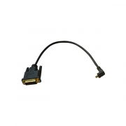 フラットスリムDVI-D 24+1 Male To up angle Micro HDMI Adapter