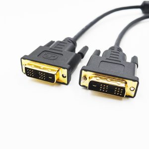 フラットスリムDVI-D 18+1 Single Link DVI Monitor Graphic Video Cable