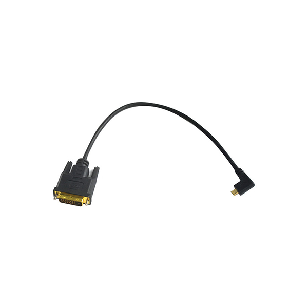 Cable DVI-D macho a Micro HDMI en ángulo izquierdo