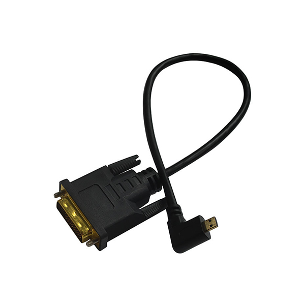 Vänstervinkel Micro HDMI till DVI 24+1 kabel-