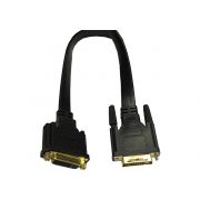 Slim Flat DVI 24+5 Female to DVI 24+1 Male extension Cable