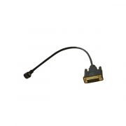 Aufwärts gerichteter Micro-HDMI-Stecker auf DVI 24+1 männliches Kabel