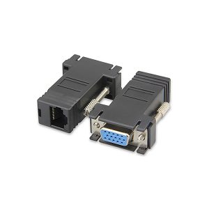 Adaptateur de convertisseur femelle Ethernet VGA Extender vers Lan Cat5 Cat5e RJ45 Ethernet
