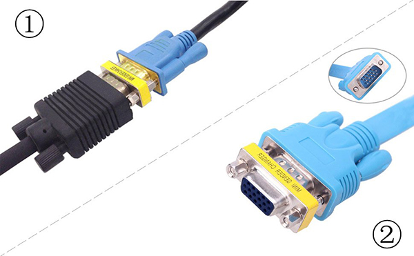 Convertisseur vidéo VGA vers HDMI femelle Câble audio d'alimentation USB