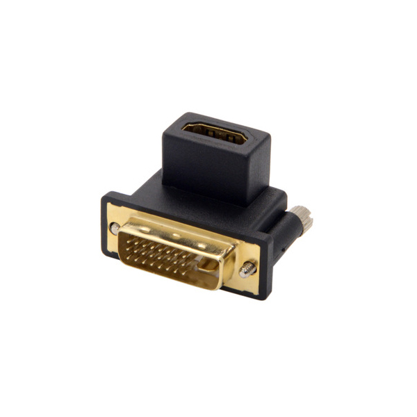 up angle DVI-D 24+1 male to HDMI female adapter