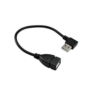 Right Angled 90 degree USB 2.0 A Male to Female Cable