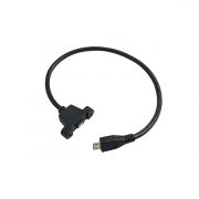 Micro USB 5 Pin female panel mount to Micro male Cable