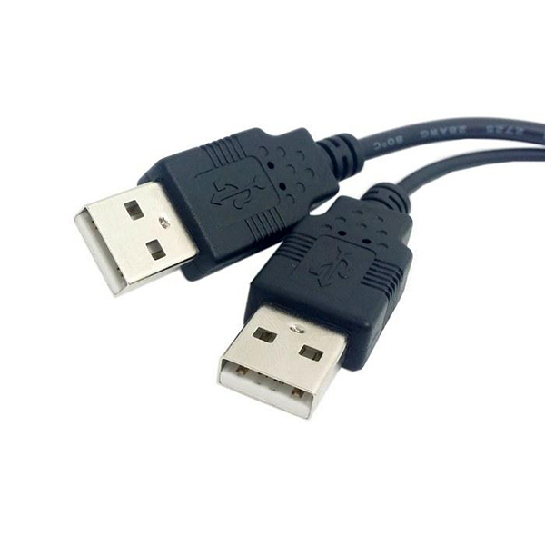 USB 2.0 Um cabo carregador divisor fêmea para conector duplo USB macho Y