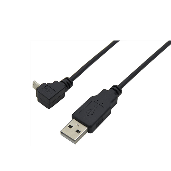 יו אס בי 2.0 A male to Micro USB B male Up angle cable