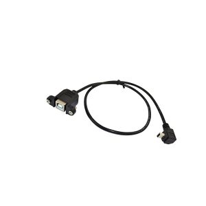 यु एस बी 2.0 B Female to Mini 5pin Male up Angle Panel Mount Cable