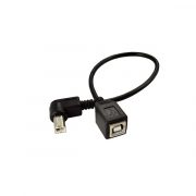 USB 2.0 B female to right angle B male printer cable