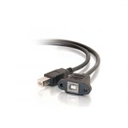USB 2.0 Cable de impresora B macho a hembra con bloqueo de tornillo