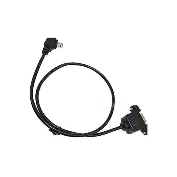 यु एस बी 2.0 B panel mount to mini 5pin up angle extension cable