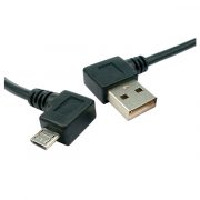 USB 2.0 왼쪽 오른쪽 A - Micro USB B 수 직각 케이블