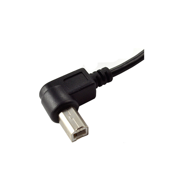 USB 2.0 left angle B male printer cable