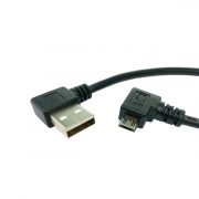 USB A left angle to Micro 5 pin right angle Cable