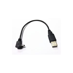 USB A hane till Mini USB B 5Pin Hane upp vinkelkabel