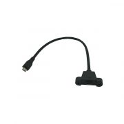 USB Micro-B Panel Mount Male To Female Extension Cable