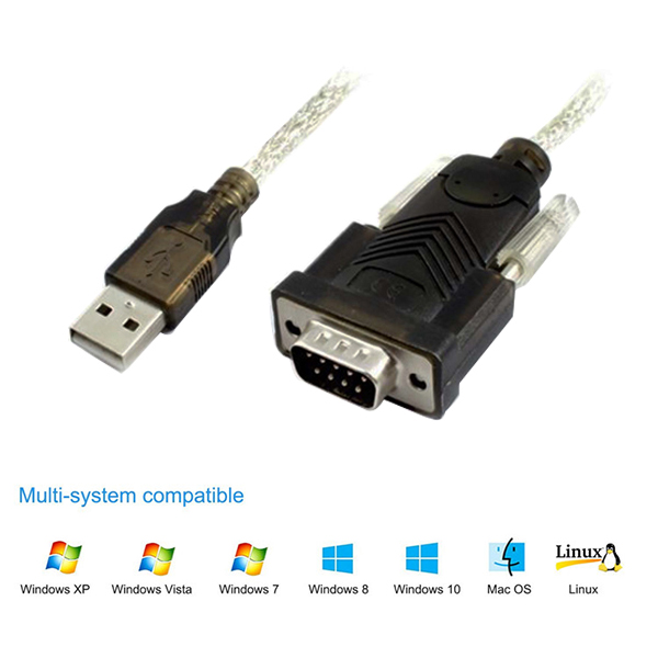 USB till RS232 DB9 seriell adapterkabel